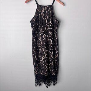 Black Lace Cocktail Dress Whimsigoth Fairy Grunge Gothic Romantic Witchy Vamp